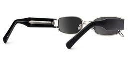 Juarez Oval Silver Sunglasses3