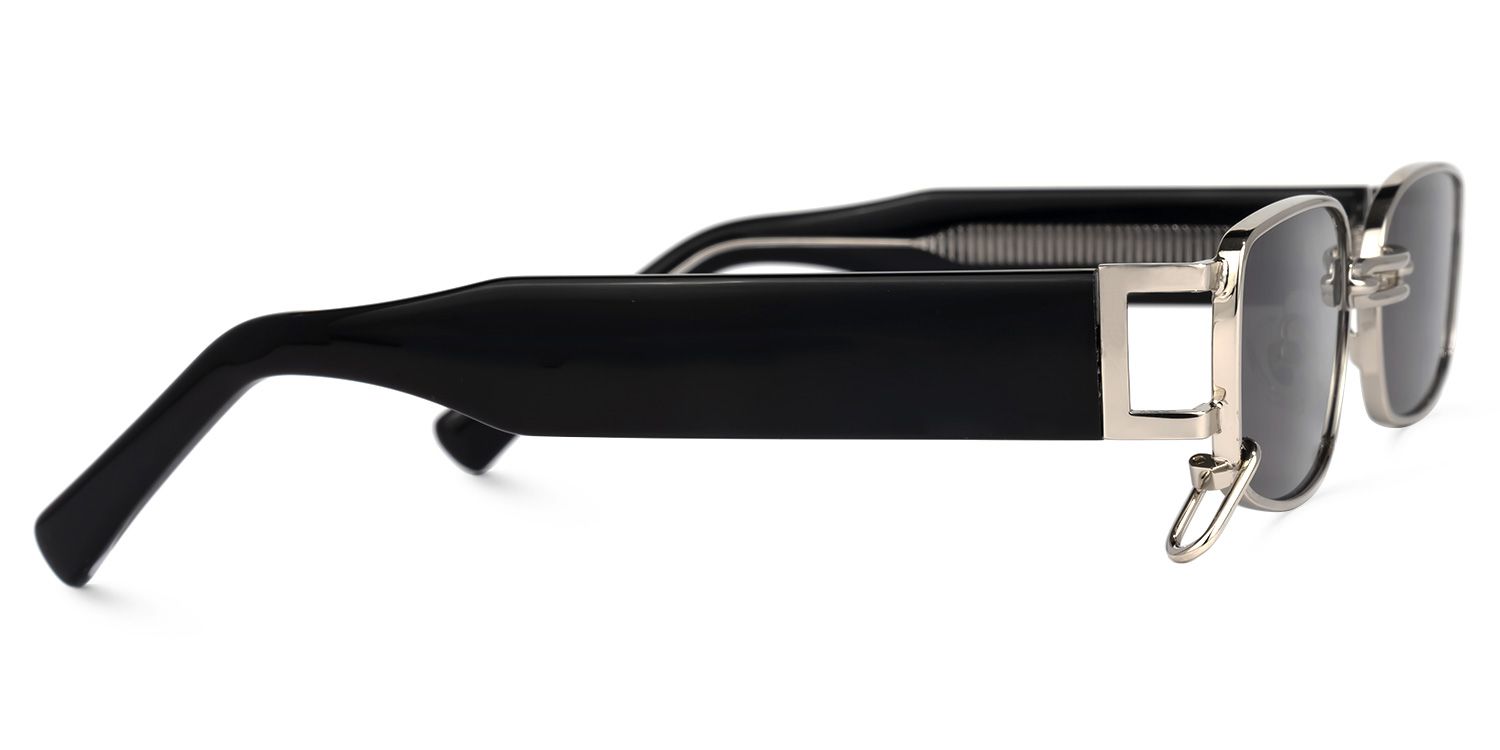 Juarez Oval Silver Sunglasses | Zeelool Glasses2