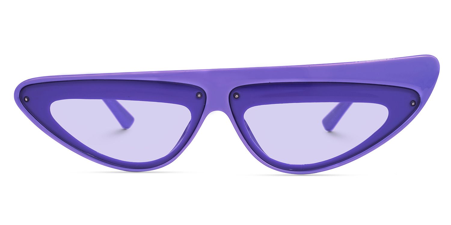 Iglesias Geometric Purple Sunglasses | Zeelool Glasses