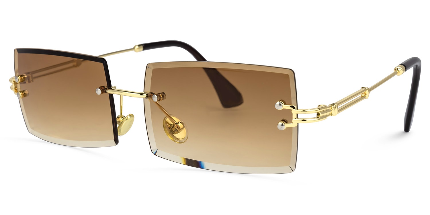 lady② Zenaida Square Brown Sunglasses | Zeelool Glasses