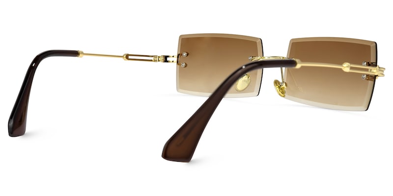 Zenaida Square Brown Sunglasses | Zeelool Glasses3