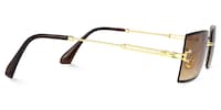 Zenaida Square Brown Sunglasses2