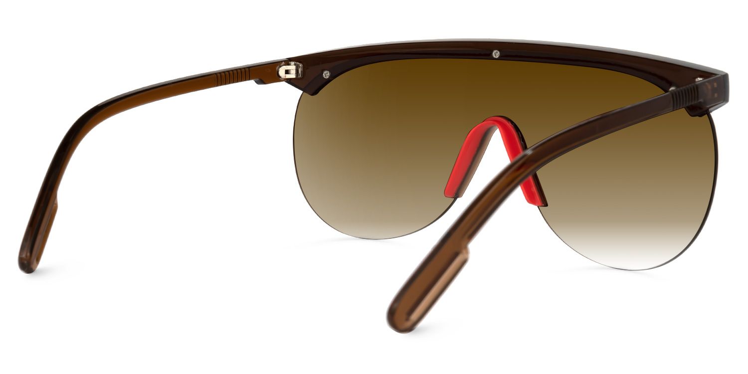 Olguimar Geometric Brown Sunglasses | Zeelool Glasses3