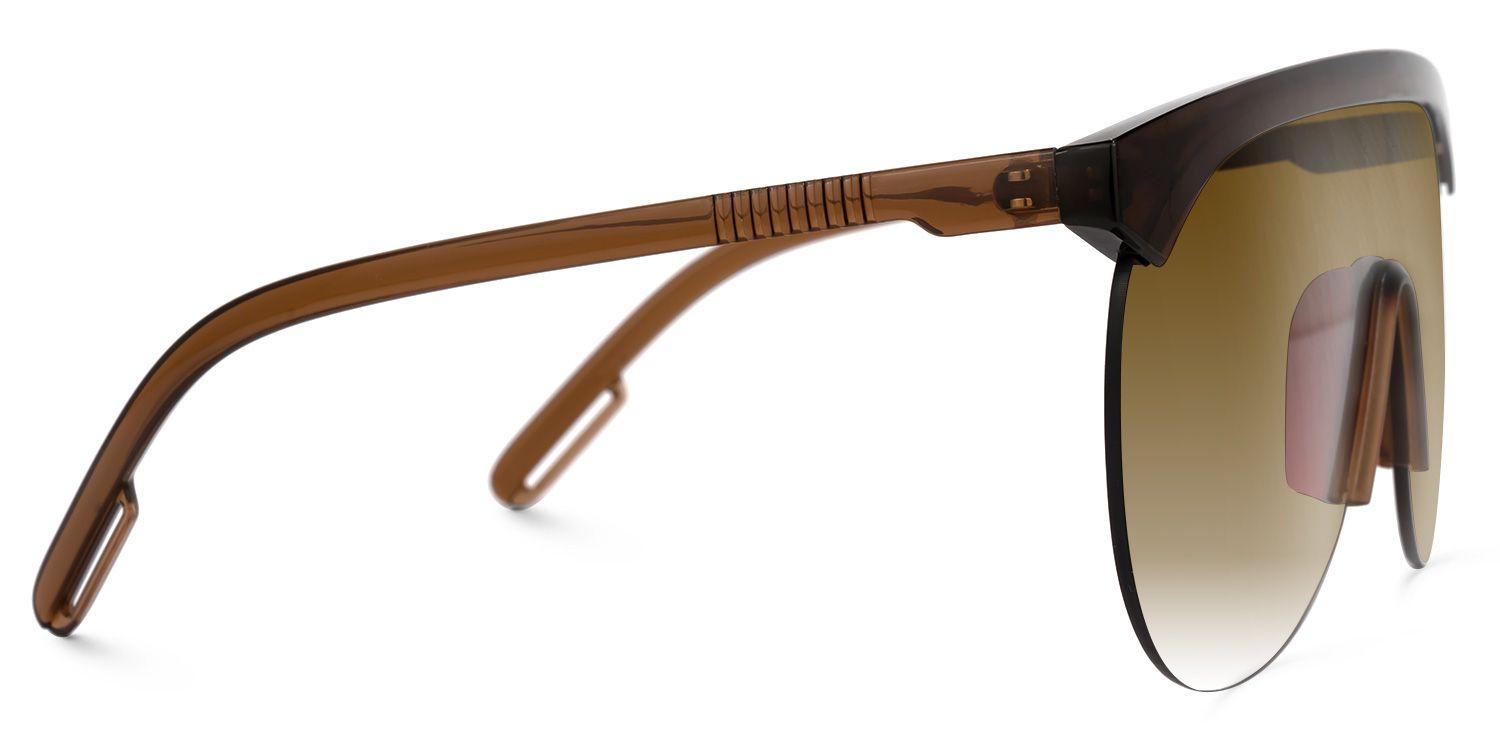 Olguimar Geometric Brown Sunglasses | Zeelool Glasses2