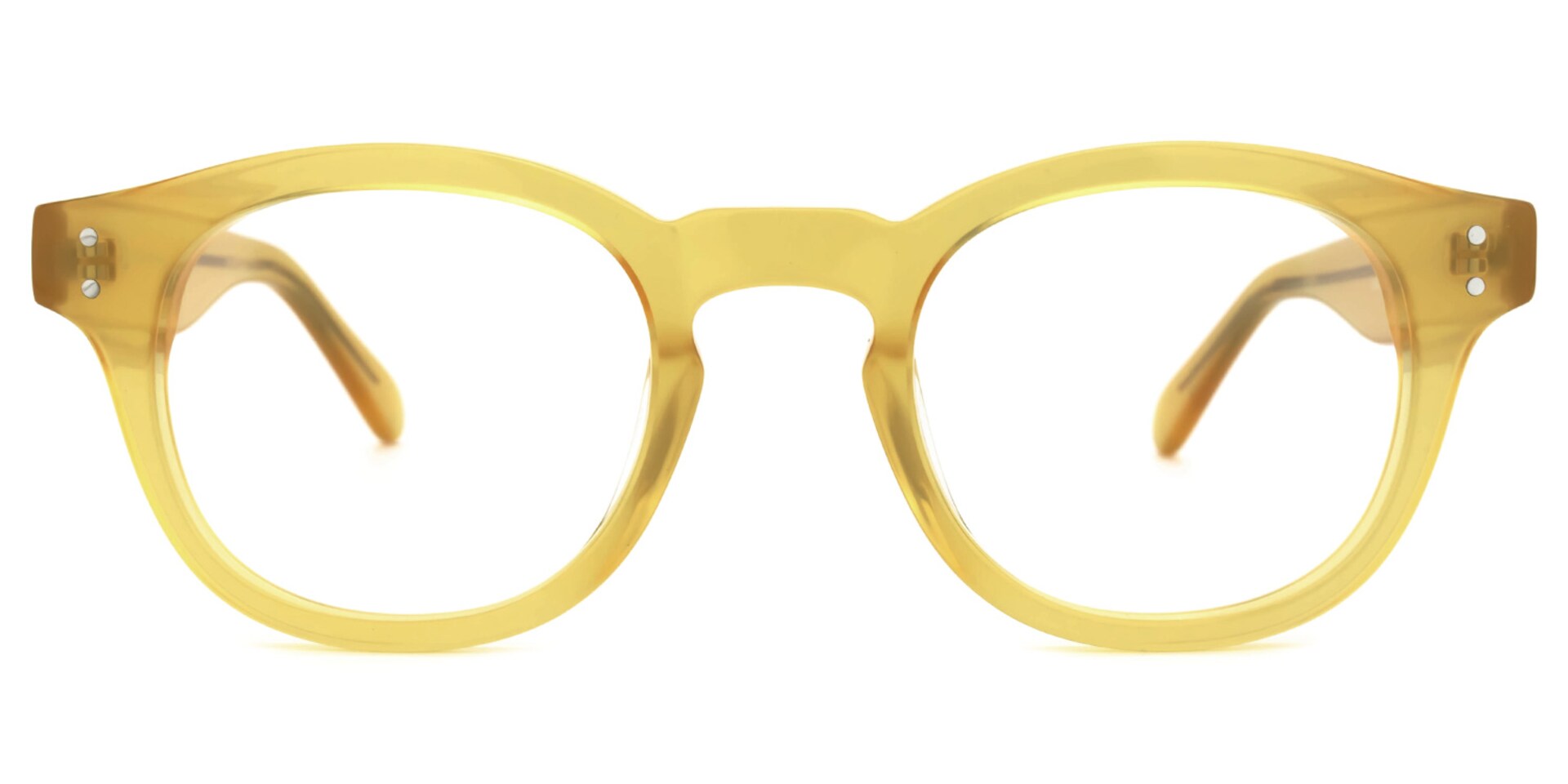 Blanca Round Yellow Glasses | Zeelool Glasses0
