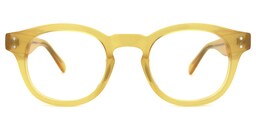 Blanca Round Yellow Glasses0