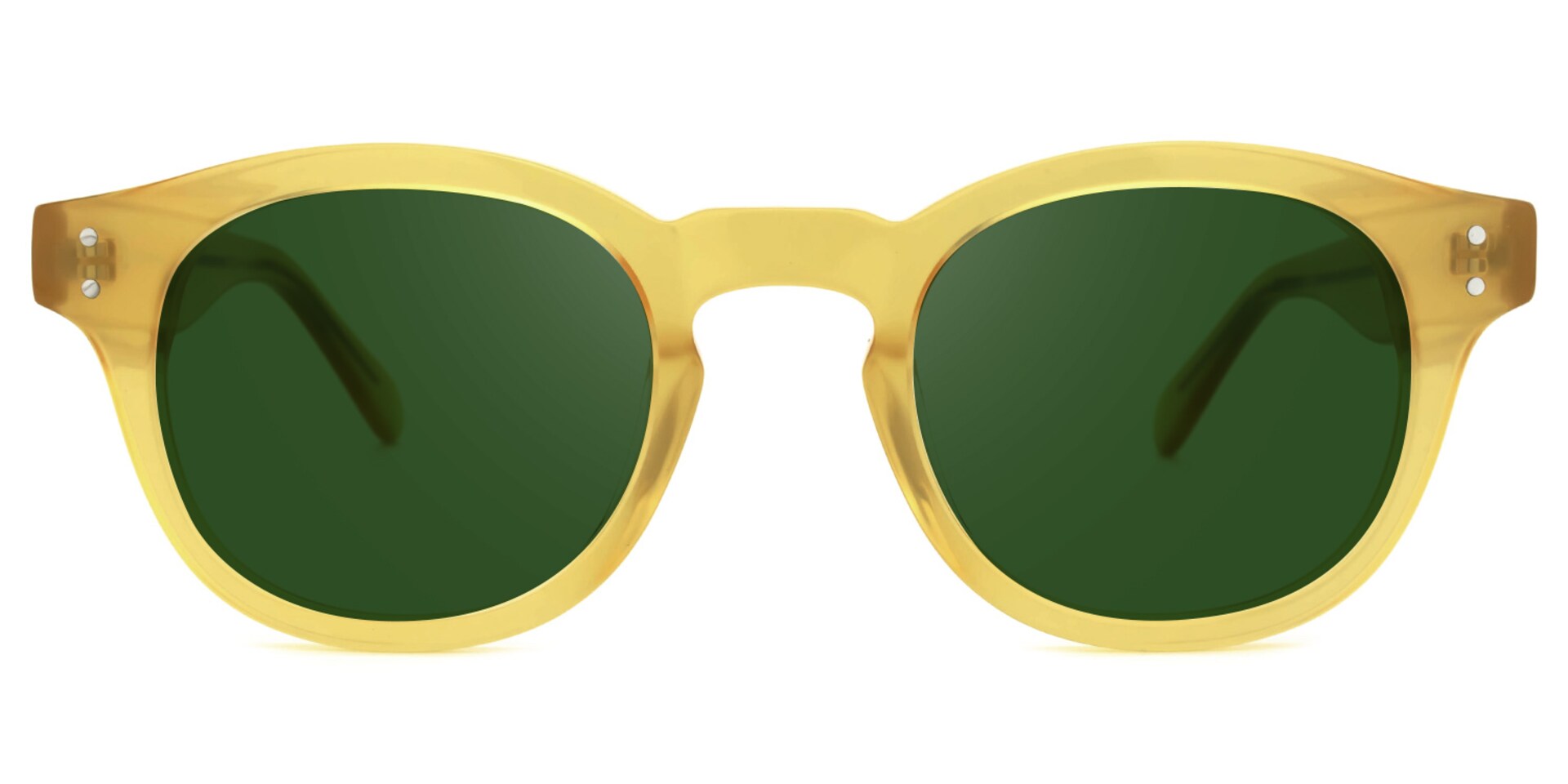 Blanca Round Yellow Sunglasses | Zeelool Glasses0