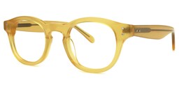 Blanca Round Yellow Glasses1