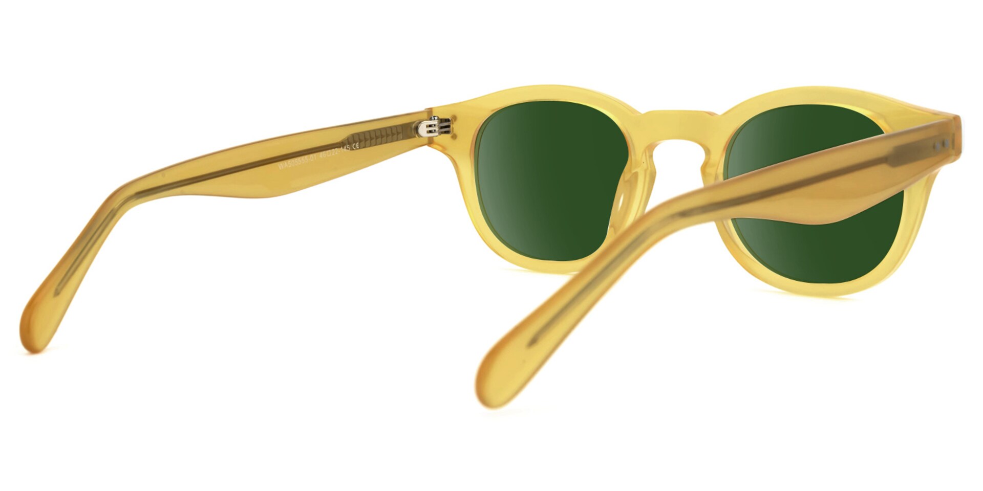 Blanca Round Yellow Sunglasses | Zeelool Glasses3
