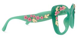 Verletta Cateye Green Glasses2