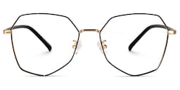 Bivins Geometric Black Glasses0