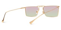 Adele Rectangle Rose-Gold Sunglasses3