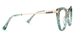 Kamara Cateye Green-Floral Glasses2