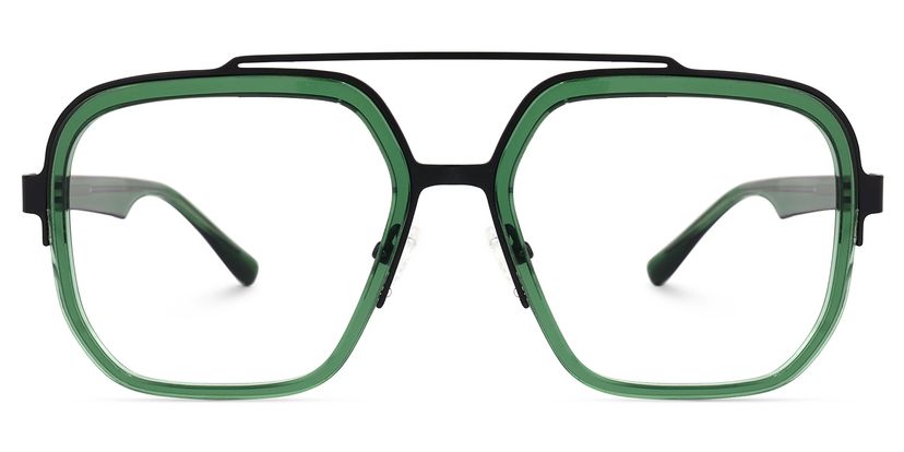 Ace Aviator Green Glasses