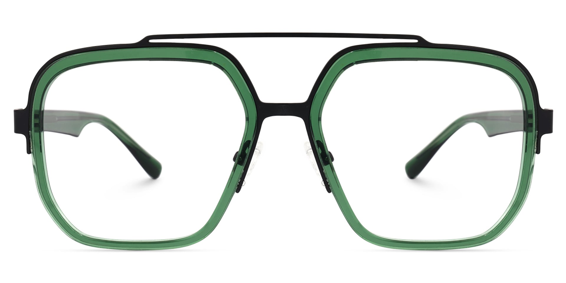 Ace Aviator Green Frame Glasses for Men | Zeelool0