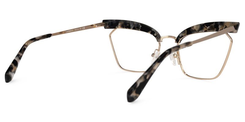 Tiffani Browline Tortoise Glasses | Zeelool Glasses3