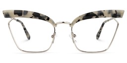 Tiffani Browline Light-Tortoise Glasses0