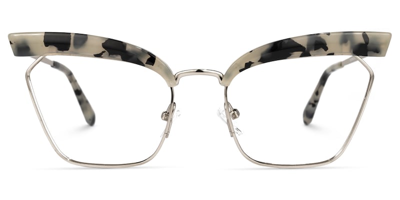 Tiffani Browline Light-Tortoise Glasses | Zeelool Glasses0