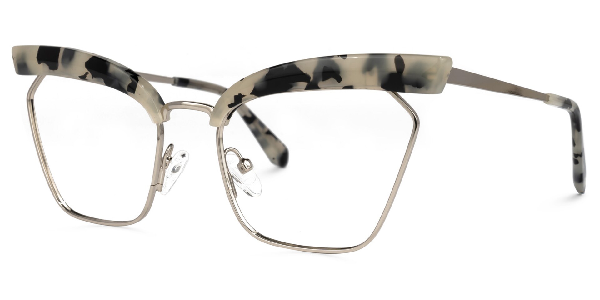 Tiffani Browline Light-Tortoise Glasses | Zeelool Glasses1