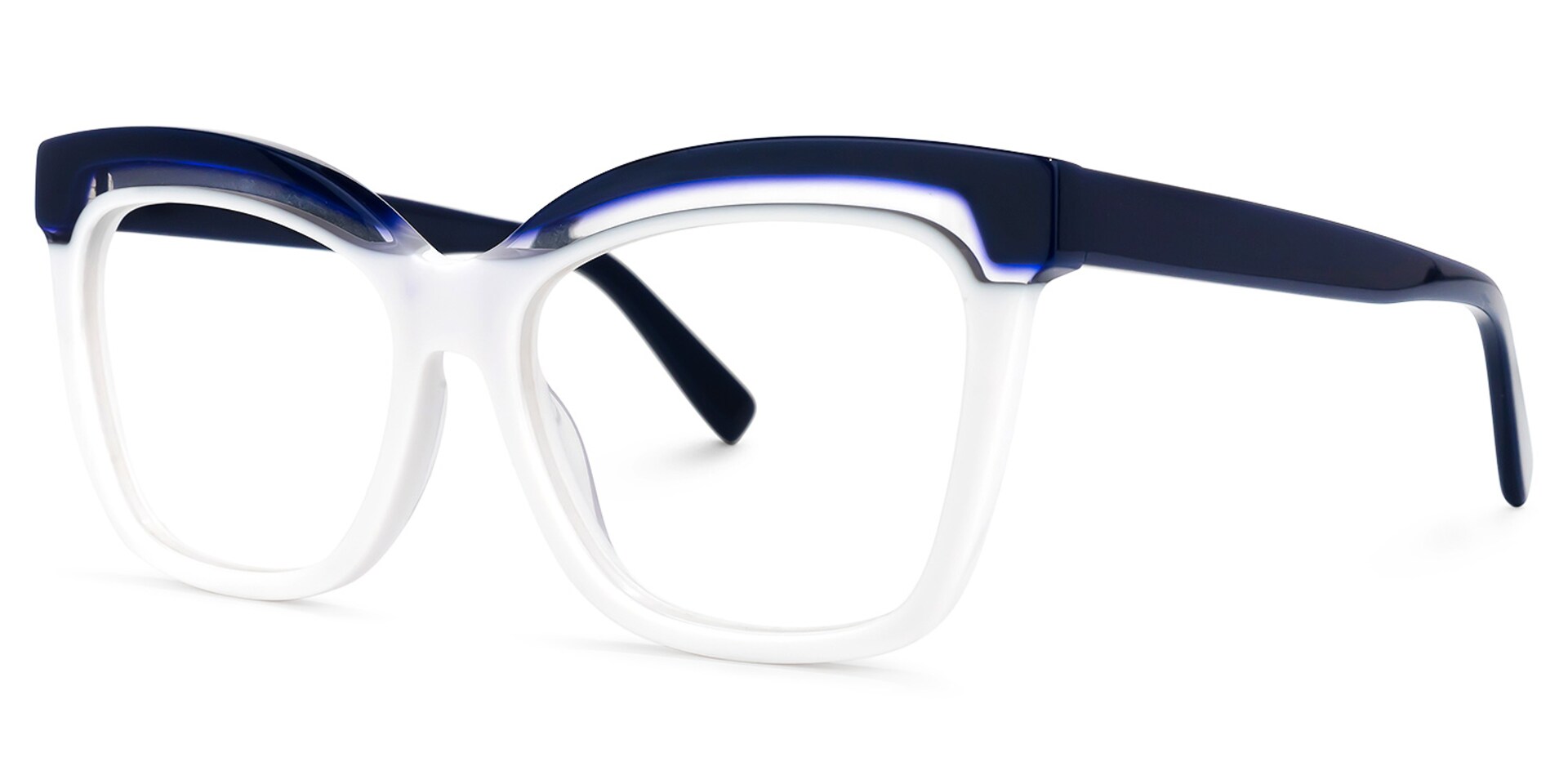 Lesly Square White Glasses | Zeelool Glasses1