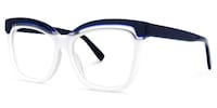 Lesly Square White Glasses1
