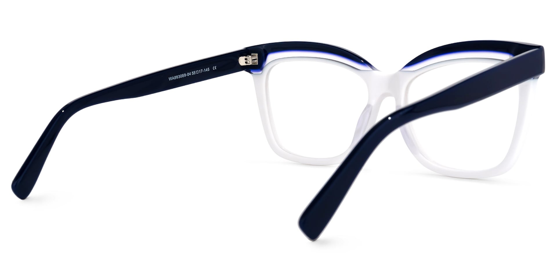 Lesly Square White Glasses | Zeelool Glasses3