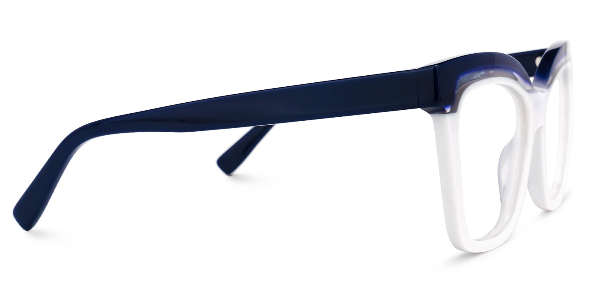 Lesly Square White Glasses | Zeelool Glasses2