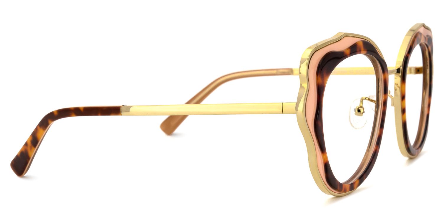 Christie Geometric Tortoise Glasses | Zeelool Glasses2