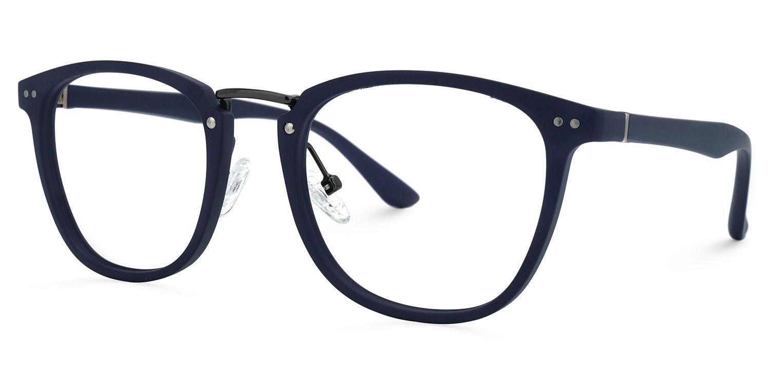 Dixon Round Blue Glasses | Zeelool Glasses1