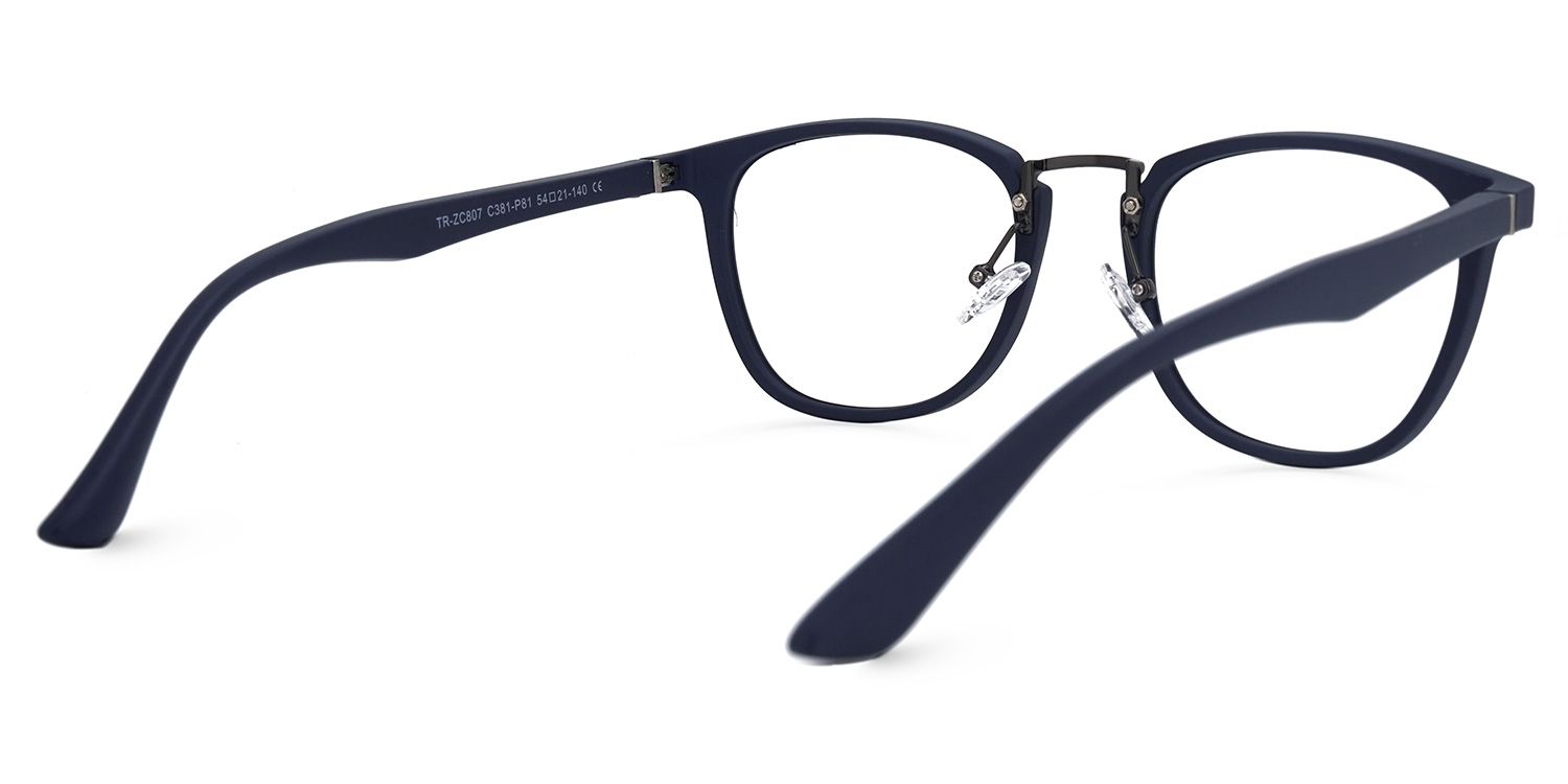 Dixon Round Blue Glasses | Zeelool Glasses3