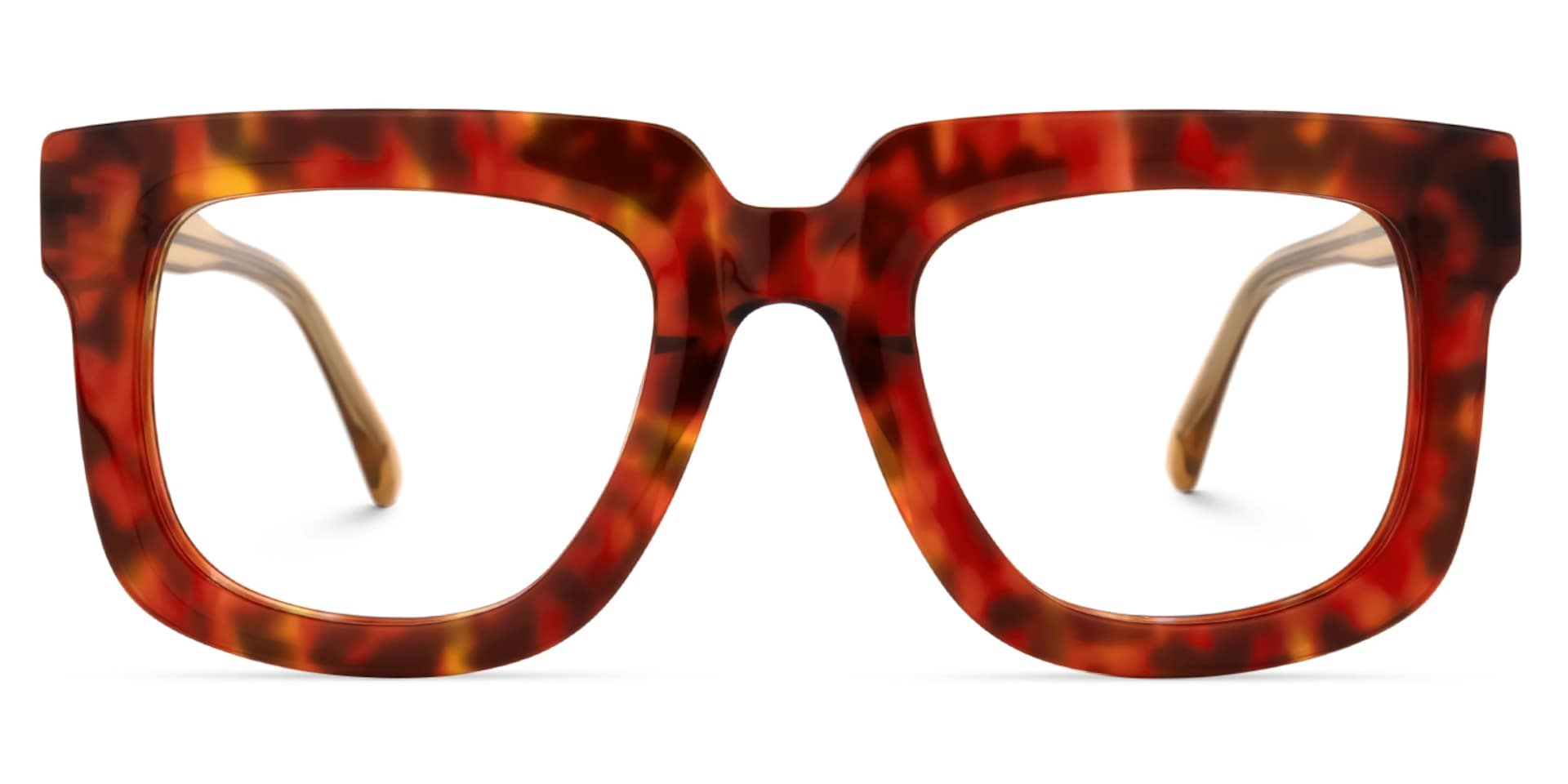 Rosita Square Red-Tortoise Glasses | Zeelool Glasses0