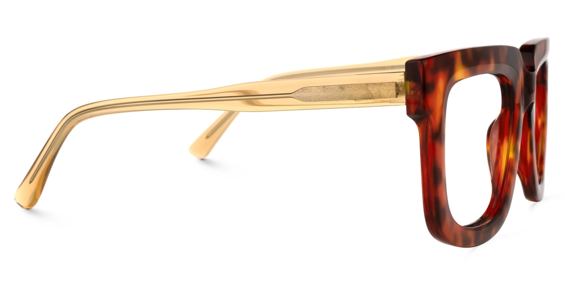 Rosita Square Red-Tortoise Glasses | Zeelool Glasses2