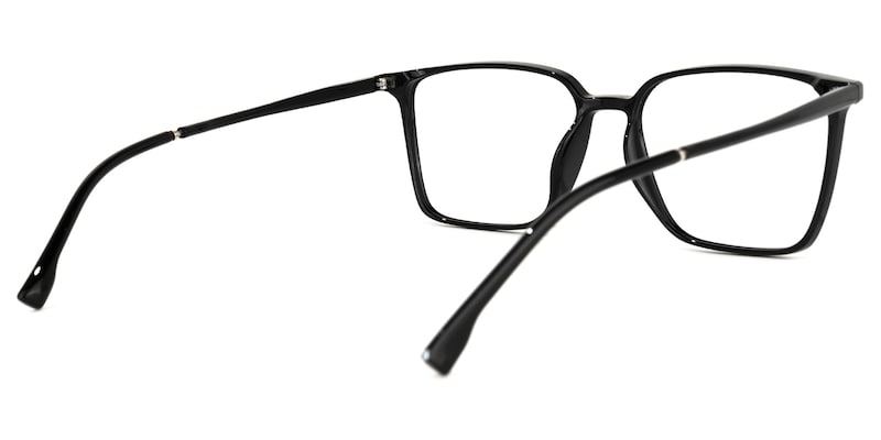 Raytina Square Black Glasses | Zeelool Glasses3