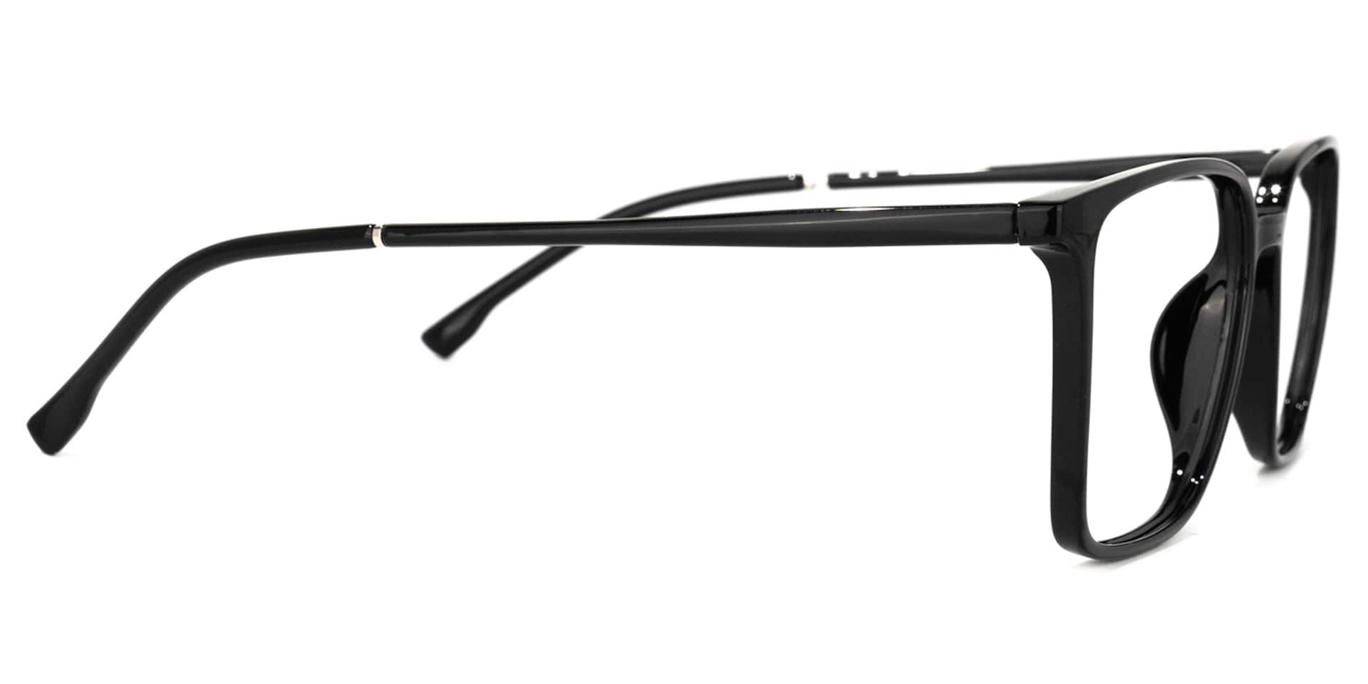 Raytina Square Black Glasses | Zeelool Glasses2