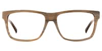 Mendez Rectangle Brown Glasses0