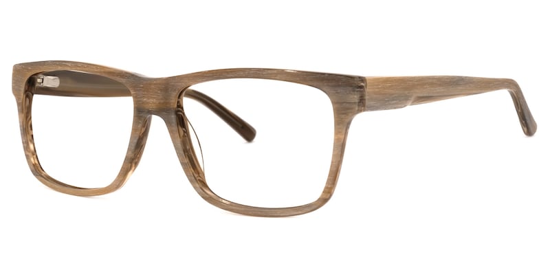 Mendez Rectangle Brown Glasses | Zeelool Glasses1