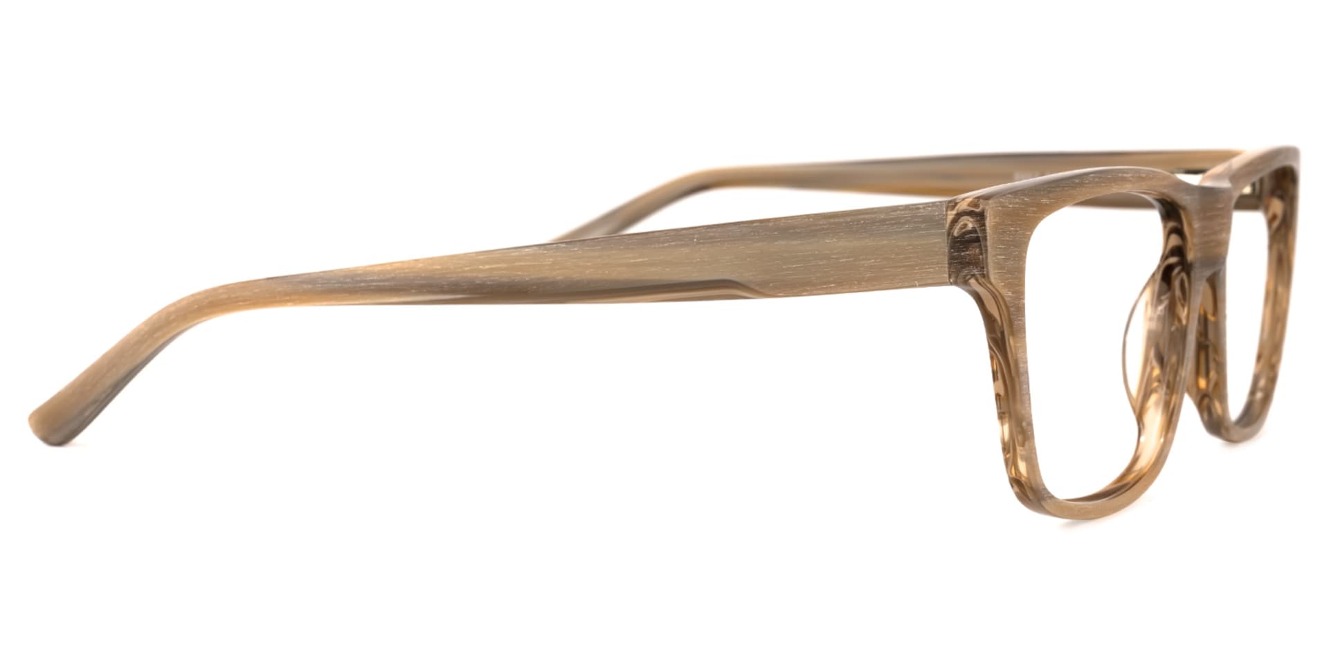 Mendez Rectangle Brown Glasses | Zeelool Glasses2