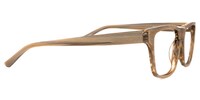 Mendez Rectangle Brown Glasses2