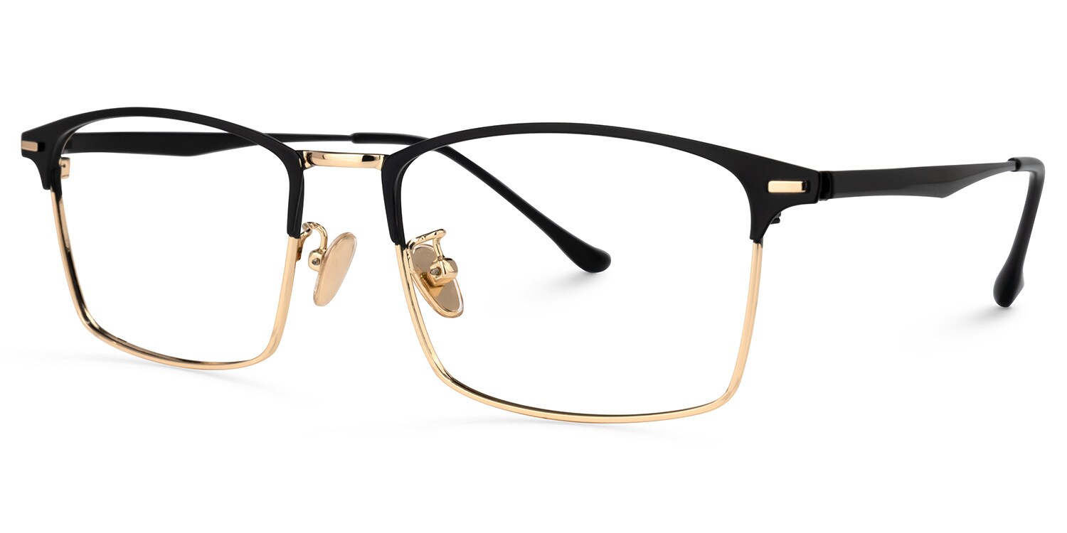 Centeno Browline Rose-Gold Glasses | Zeelool Glasses