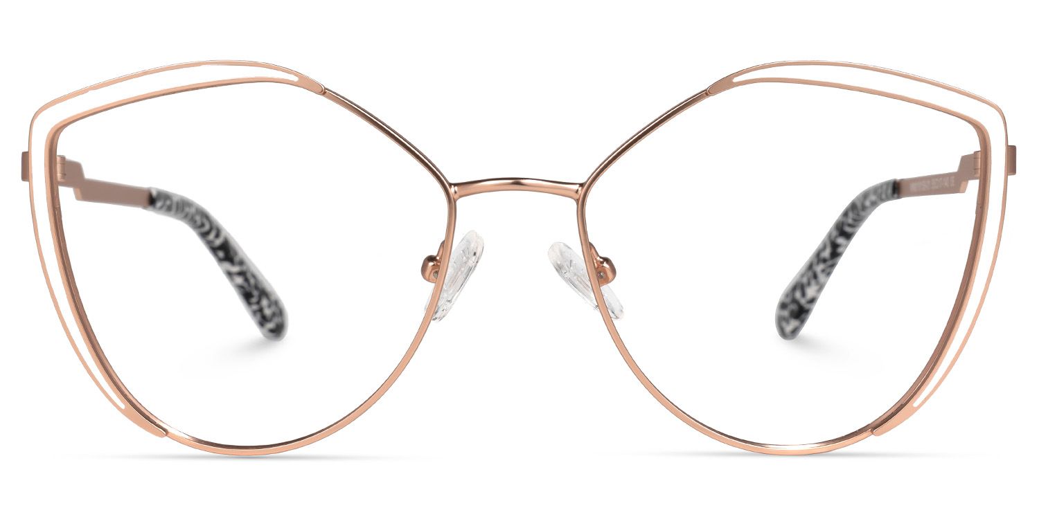 Johanna Geometric White Glasses | Zeelool Glasses0