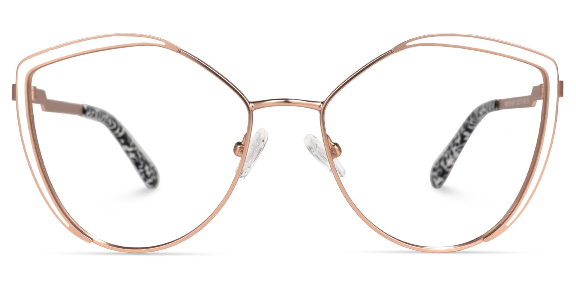 Johanna Geometric White Glasses | Zeelool Glasses0