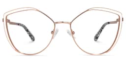 Johanna Geometric White Glasses0