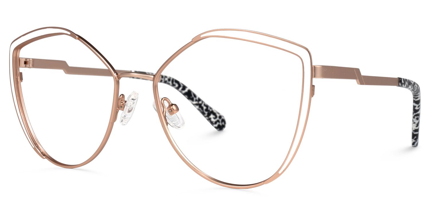 Johanna Geometric White Glasses | Zeelool Glasses1