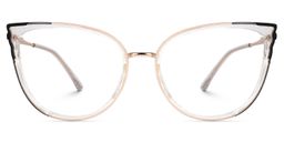 Estrada Cateye Black-Clear Glasses2