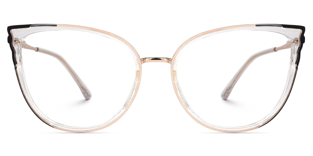 Estrada Cateye Black-Crystal Glasses