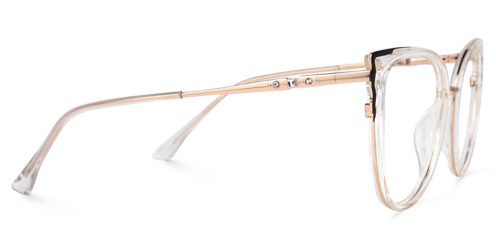 Estrada Cateye Black-Crystal Eyeglasses and Glasses Frames4