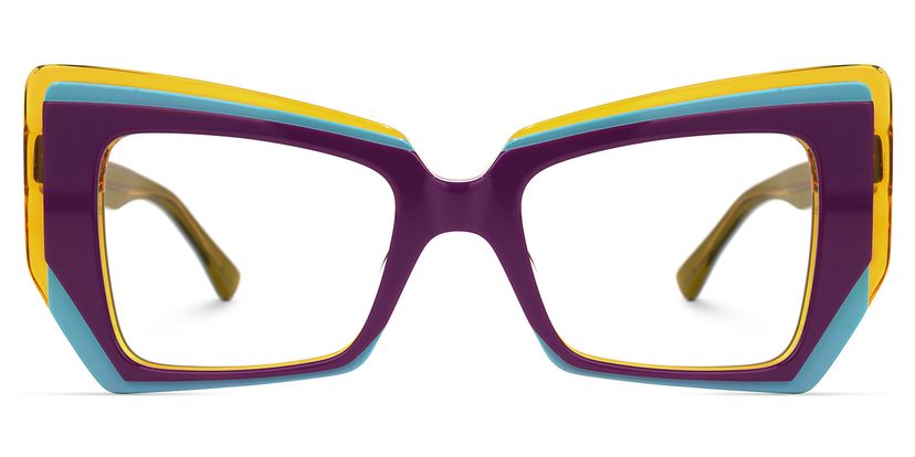 Verdejo Geometric Purple Glasses