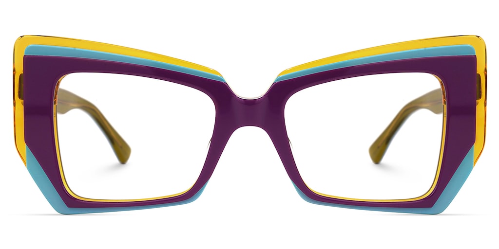 Verdejo Geometric Purple Glasses