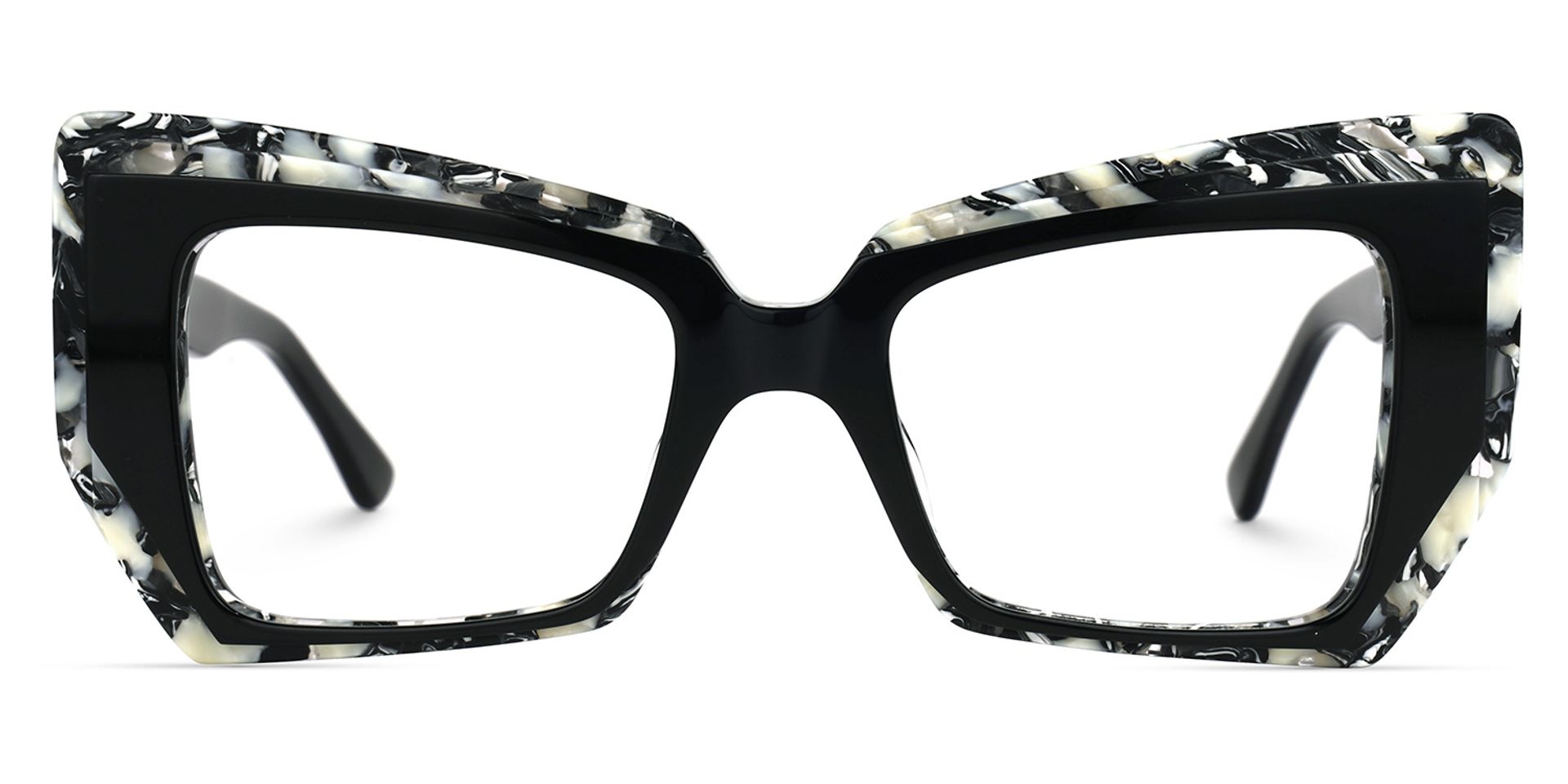 Verdejo Geometric Black Glasses | Zeelool Glasses0