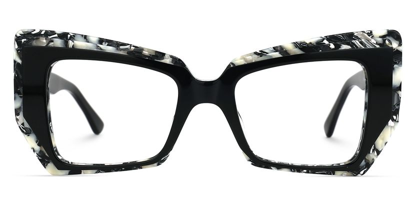 Verdejo Geometric Black Glasses